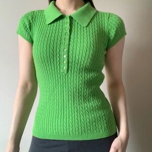 525 America Green Knit Polo